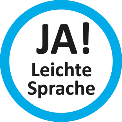 Leichte-Sprache-Bild von Reinhild Kassing zum Begriff "Ja! Leichte Sprache""